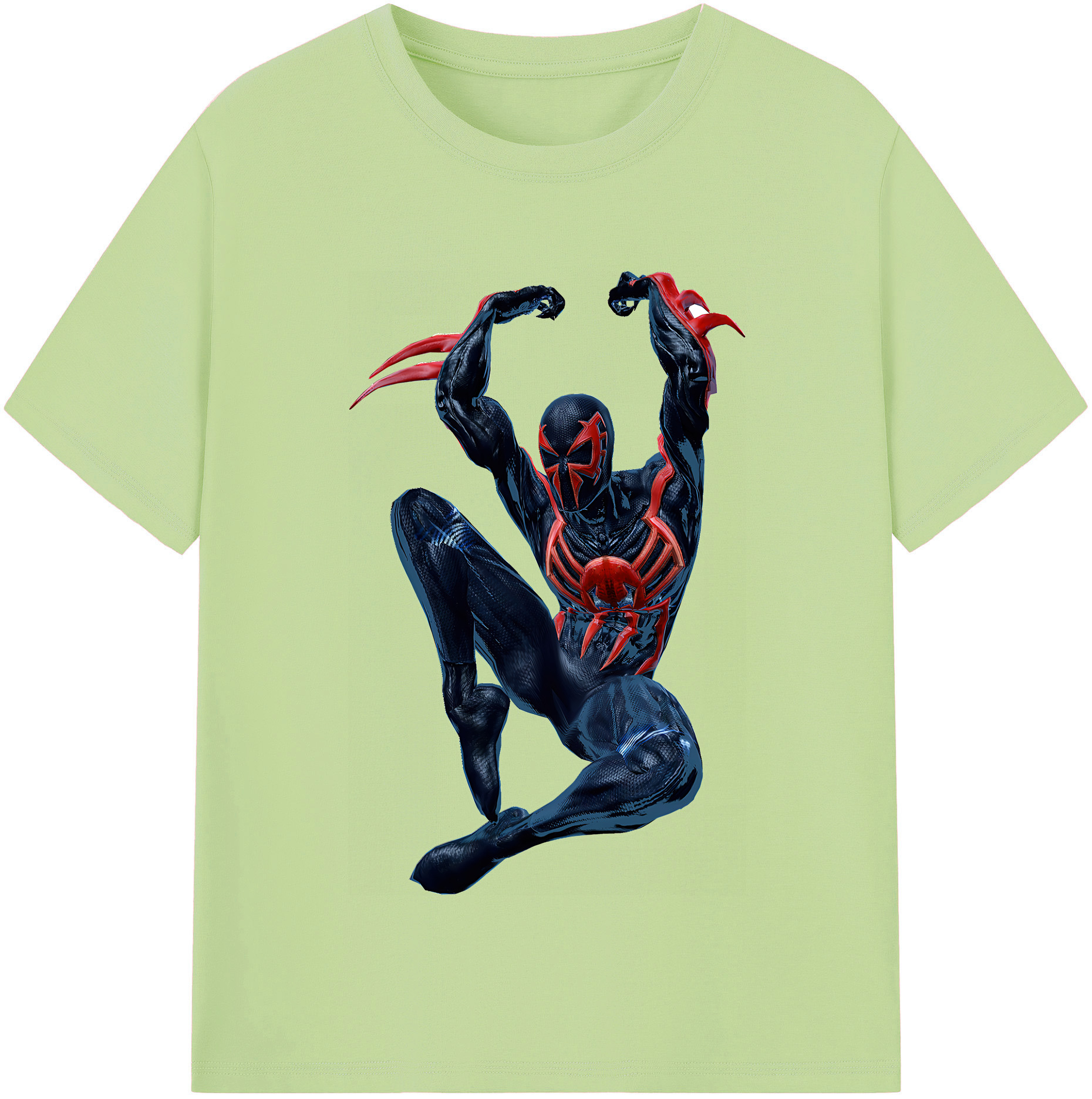（画像用） Spider Man スパイダーマン 綿100％半袖Tシャツ（フロントプリント）